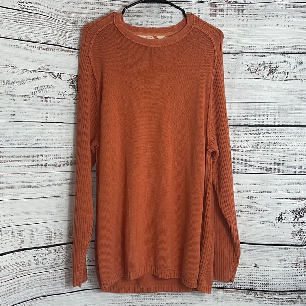 Tommy Bahama sweater Mens large super combed cotton knit pullover Hong Kong